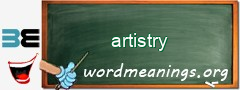 WordMeaning blackboard for artistry